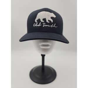 Old South Bear Walking Mens Snapback Trucker Hat‎ - Black/White Pacific Headwear